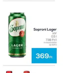 GRoby Soproni Lager sör ajánlat