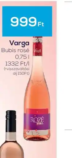 GRoby Varga Bubis rosé ajánlat