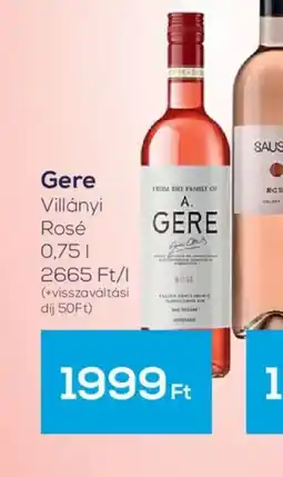 GRoby Gere Villányi Rosé ajánlat