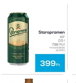 GRoby Staropramen sör ajánlat