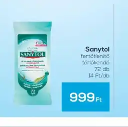 GRoby Sanytol fertőtlenítő törlőkendő ajánlat