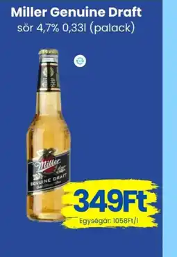 Magnetic Miller Genuine Draft sör ajánlat