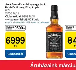 Tesco Jack Daniel's whiskey ajánlat