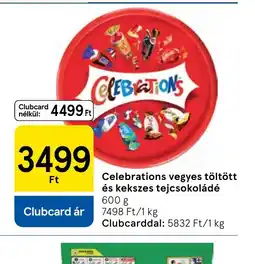 Tesco Celebrations tejcsokoládé ajánlat
