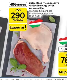 Tesco Goldenfood friss kacsacomb ajánlat