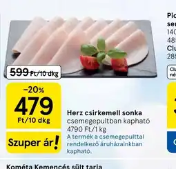 Tesco Herz csirkemell sonka ajánlat
