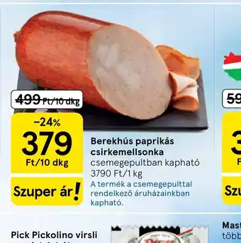 Tesco Berekhús paprikás csirkemellsonka ajánlat