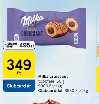 Tesco Milka croissant ajánlat