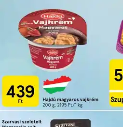Tesco Hajdú magyaros vajkrém ajánlat
