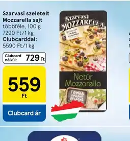Tesco Szarvasi szeletelt Mozzarella ajánlat