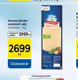 Tesco Ammerl nélkülnder szeletelt sajt ajánlat