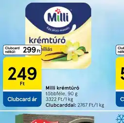 Tesco Milli krémtúr ajánlat