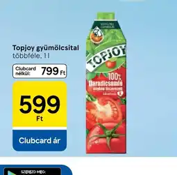 Tesco Topjoy gyümölcsital ajánlat