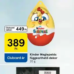 Tesco Kinder Meglepetés ajánlat