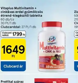 Tesco Vitaplus Multivitamin + cink 1998vas ajánlat