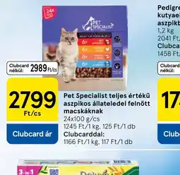Tesco Pet Specialist macskaeledel ajánlat