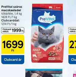 Tesco PreVital száraz macskaeledel ajánlat