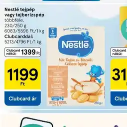 Tesco Nestlé tejpép vagy tejberizspép ajánlat