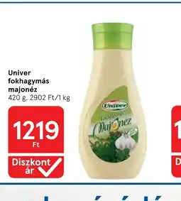 Tesco Univer fokhagymás majonéz ajánlat