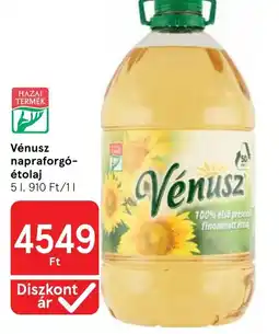 Tesco Vénusz napraforg-étolaj ajánlat