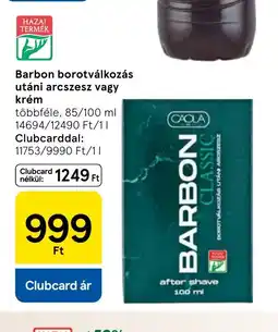 Tesco BARBON borotválkozás utáni arcszesz ajánlat