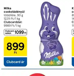 Tesco Milka csokoládényúl ajánlat