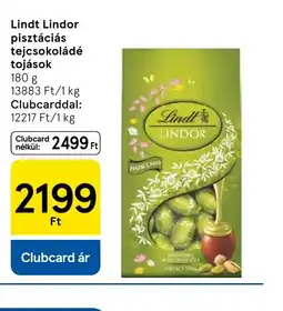 Tesco Lindt Lindor tejcsokoládé ajánlat