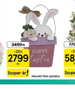 Tesco Húsvéti fém ajtdísz ajánlat