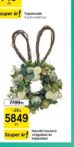 Tesco Húsvéti koszorú ajánlat