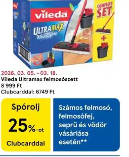 Tesco Vileda Ultramax felmosszett ajánlat