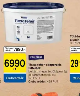 Tesco POLI-FARBE Tiszta fehér festék ajánlat