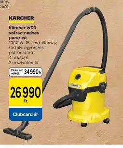 Tesco K KARCHERRCHER WD3 száraz-nedves porszív ajánlat