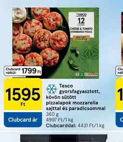 Tesco Tesco pizzalapok mozzarella ajánlat