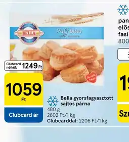 Tesco BELLA sajtos párna ajánlat