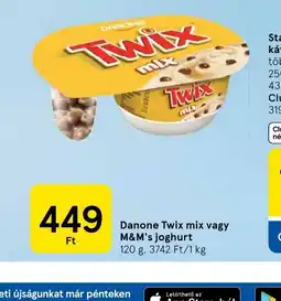 Tesco Danone Twix mix joghurt ajánlat