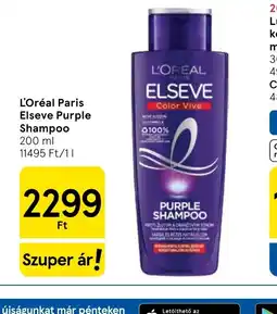 Tesco L'ORÉAL ELSEVE Purple Shampoo ajánlat