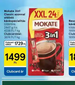 Tesco Mokate 3in1 kávéspecialitás ajánlat