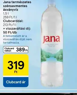 Tesco Jana szénsavmentes ásványvíz ajánlat