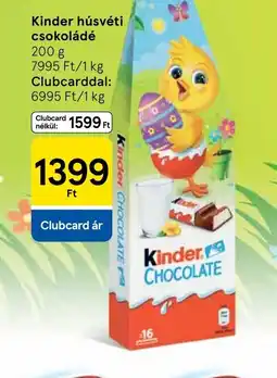 Tesco Kinder húsvéti csokoládé ajánlat