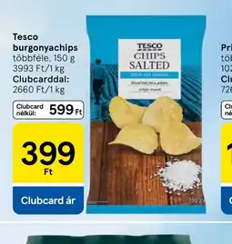 Tesco Tesco burgonyachips ajánlat