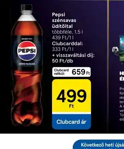 Tesco Pepsi szénsavas üdítőital ajánlat