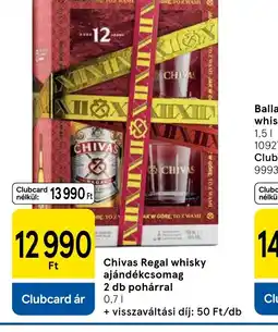 Tesco Chivas Regal whisky ajándékcsomag ajánlat