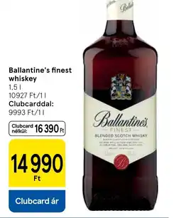 Tesco Ballantine's finest whiskey ajánlat