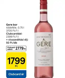 Tesco Gere bor ajánlat