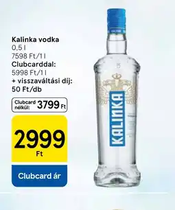 Tesco Kalinka vodka ajánlat