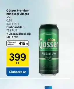 Tesco Gösser Premium világos sör ajánlat