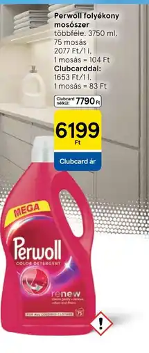 Tesco Perwoll folyékony mosszer ajánlat