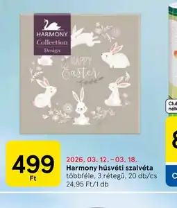 Tesco Harmony húsvéti szalvéta ajánlat