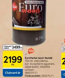 Tesco Eurofarbe lazúr festék ajánlat