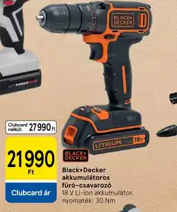 Tesco Black+Decker akkumulátoros ajánlat